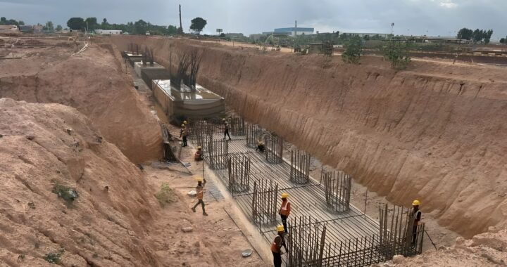 Under-construction site of BLR Airport’s West Taxiway Bridge Photo Credit: sandeeprrao1991/ X