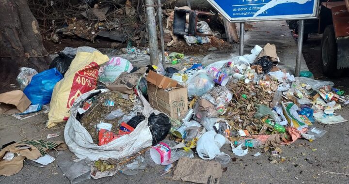 Garbage dumped at Sunkenahalli ward