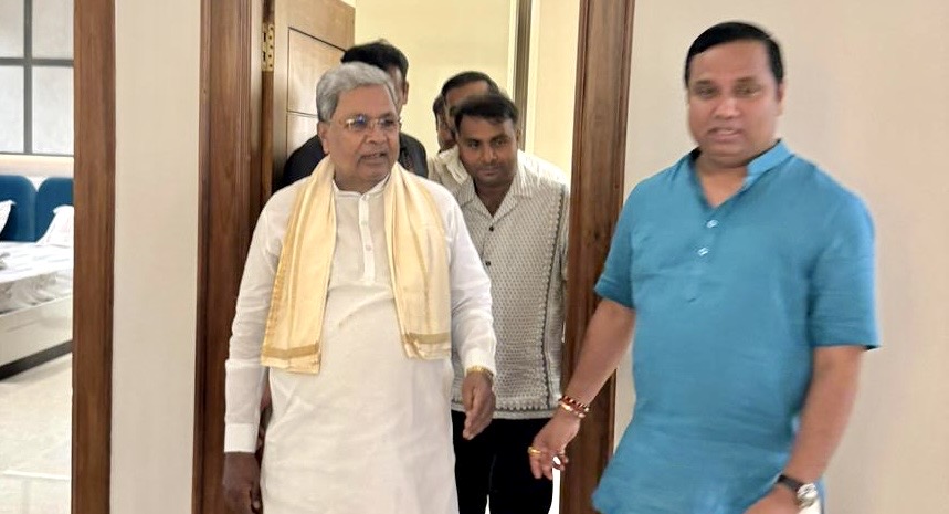 Rakesh Shetty and Siddaramaiah