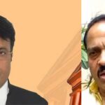 Justice M Nagaprasanna (left), MLA Ashok Rai (right)